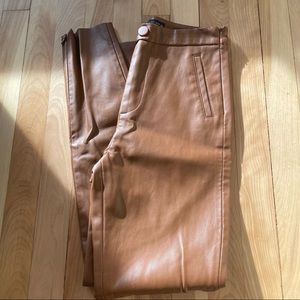 ZARA - Faux Leather pants, Size S